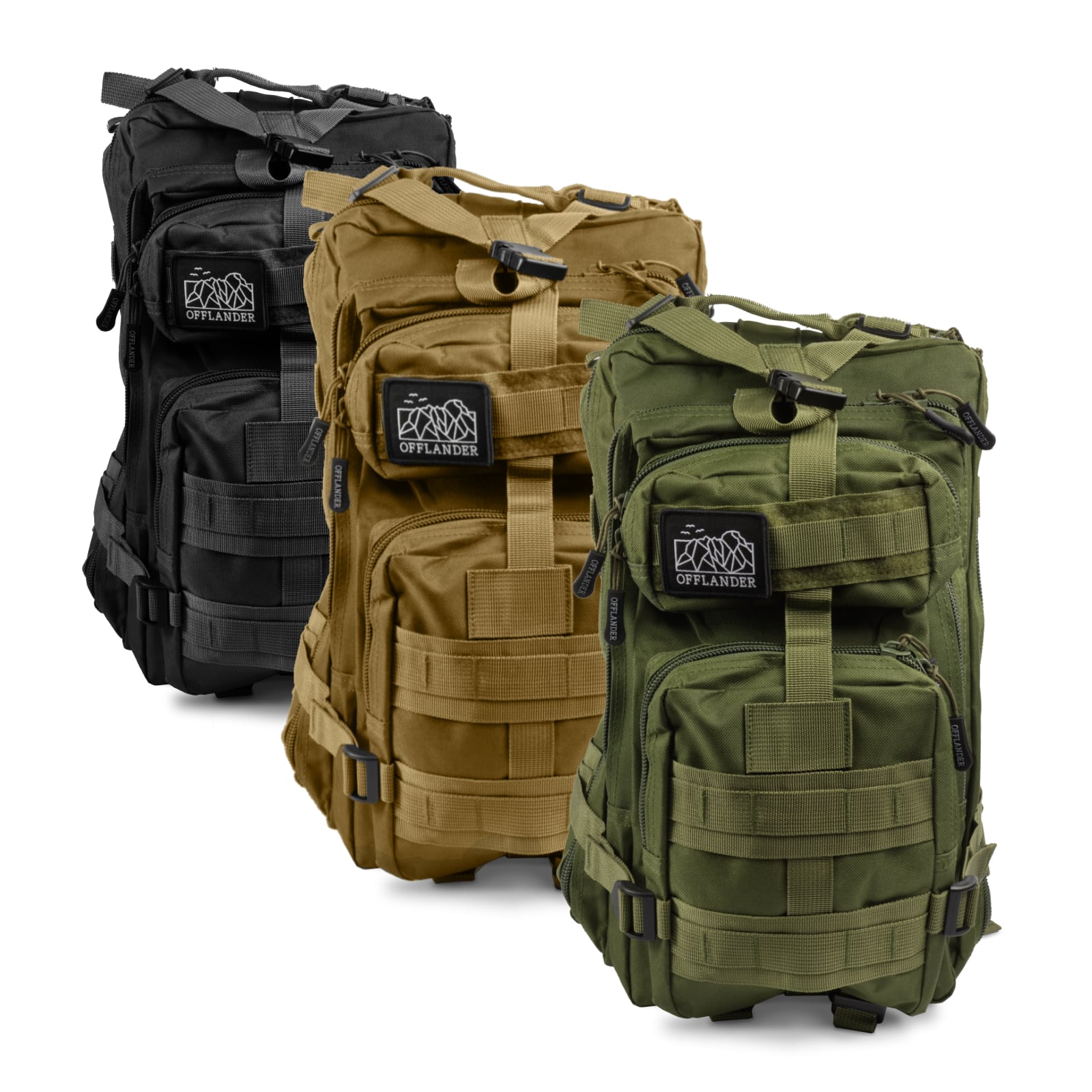 Turistický batoh Offlander Survival 25L, černý