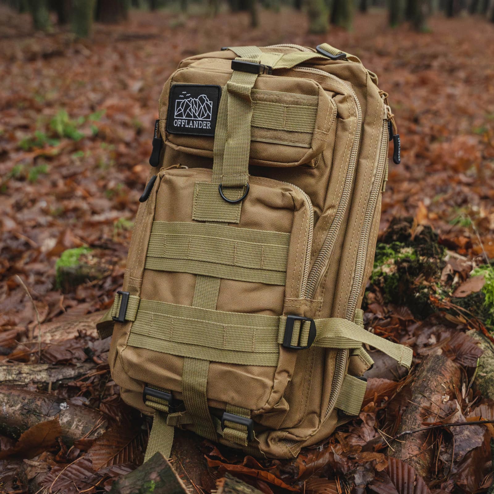 Turistický batoh Offlander Survival 25l khaki