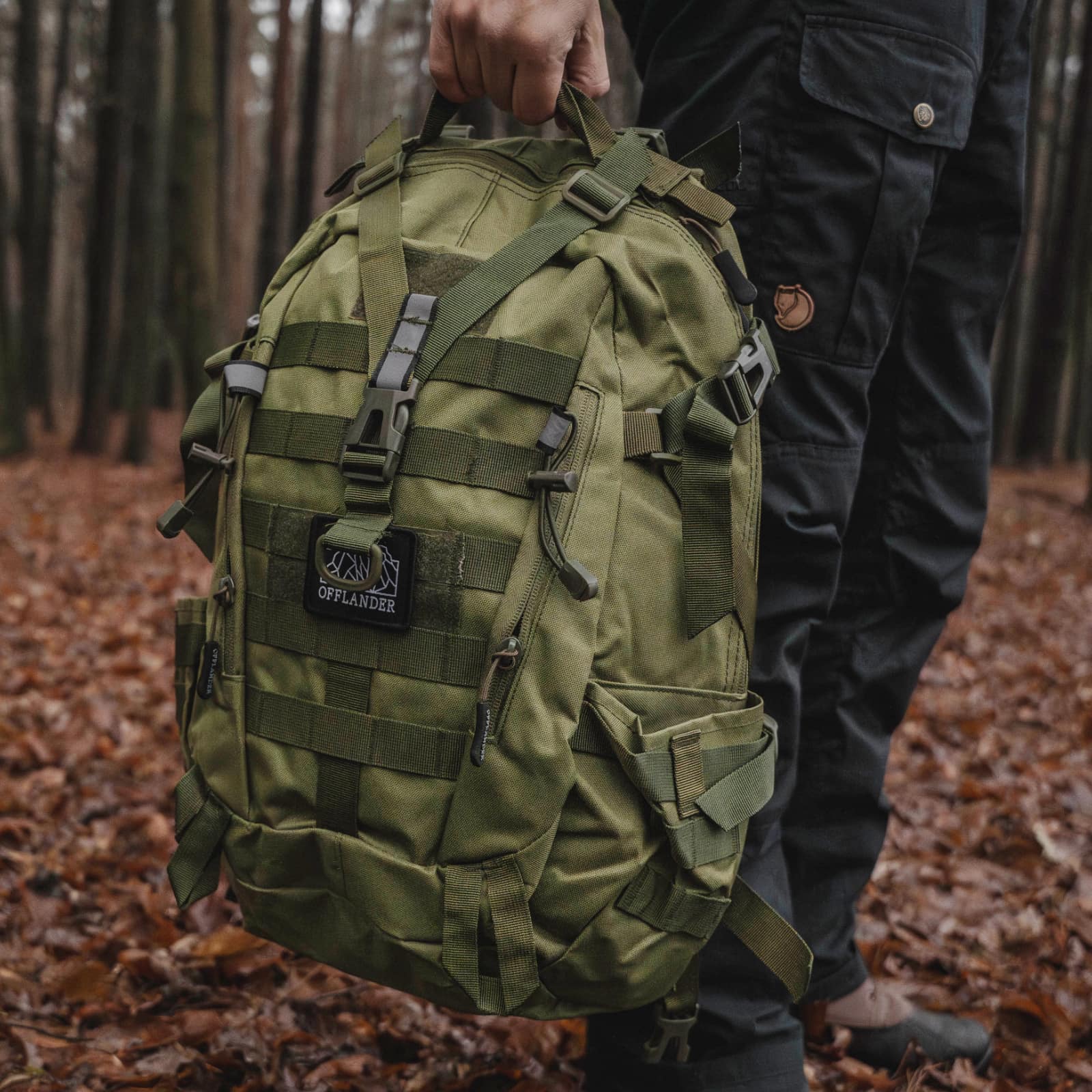 OFFLANDER BACKPACK SURVIVAL TREKKER 25L GREEN