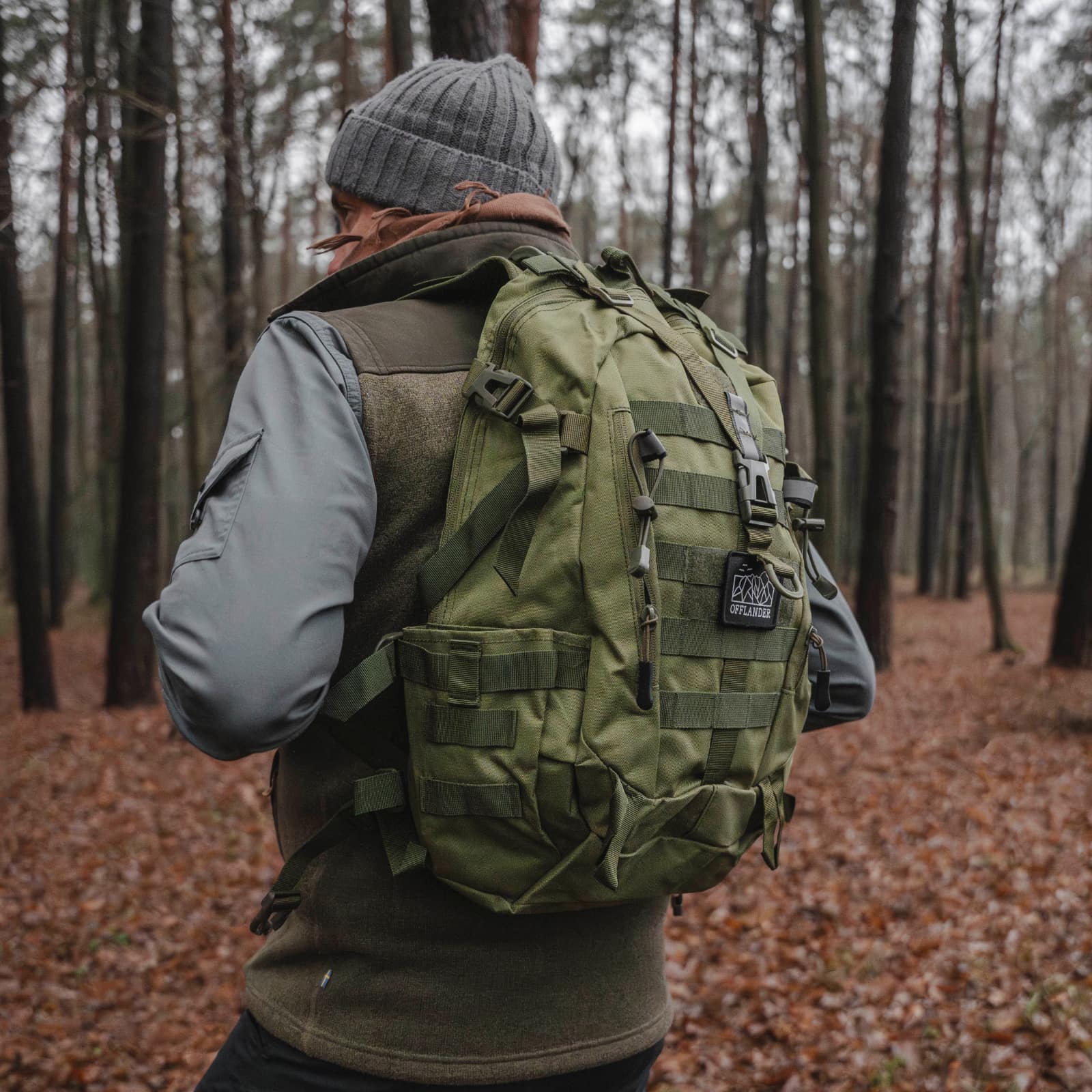 OFFLANDER BACKPACK SURVIVAL TREKKER 25L GREEN