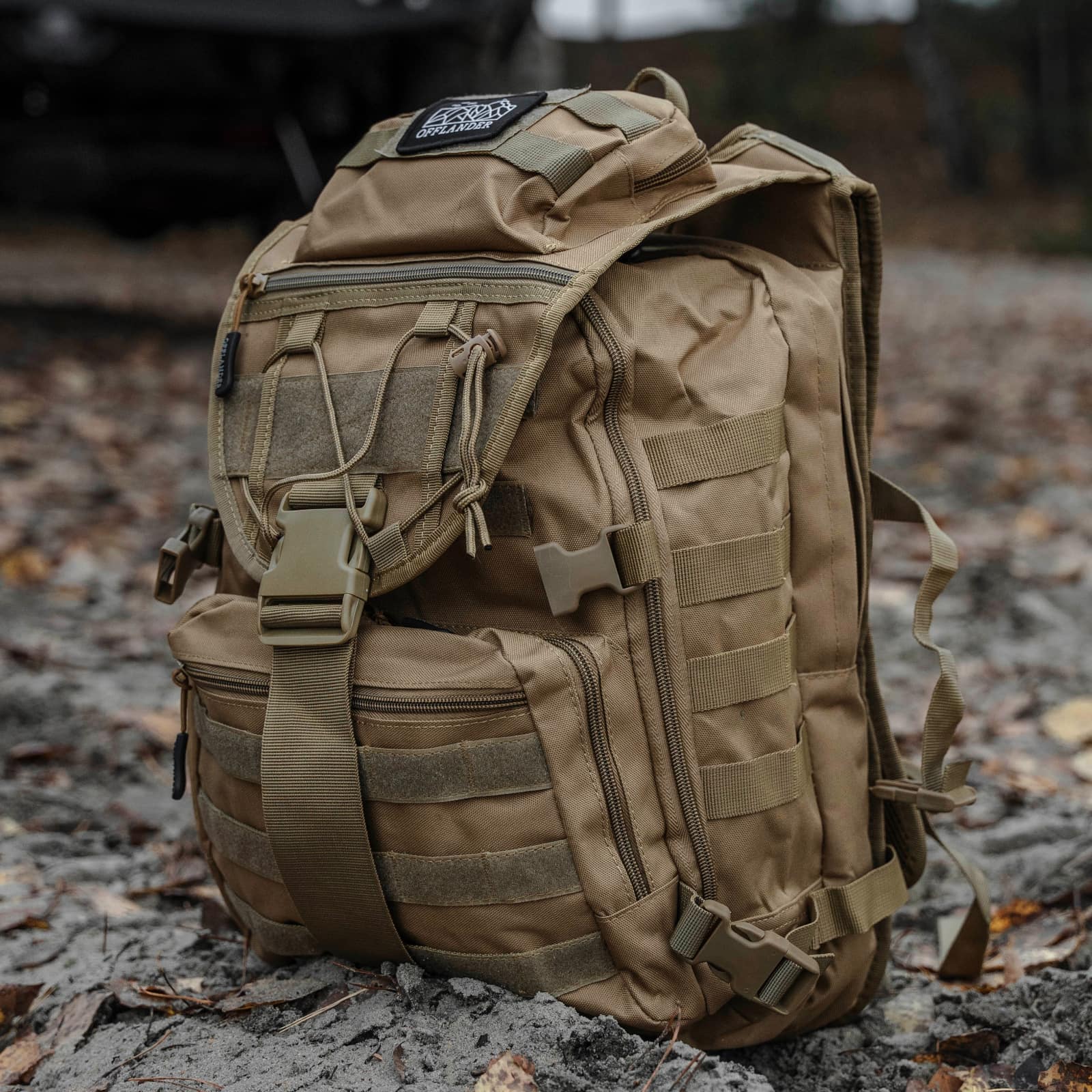 OFFLANDER PLECAK TURYSTYCZNY SURVIVAL HIKER 25L KHAKI