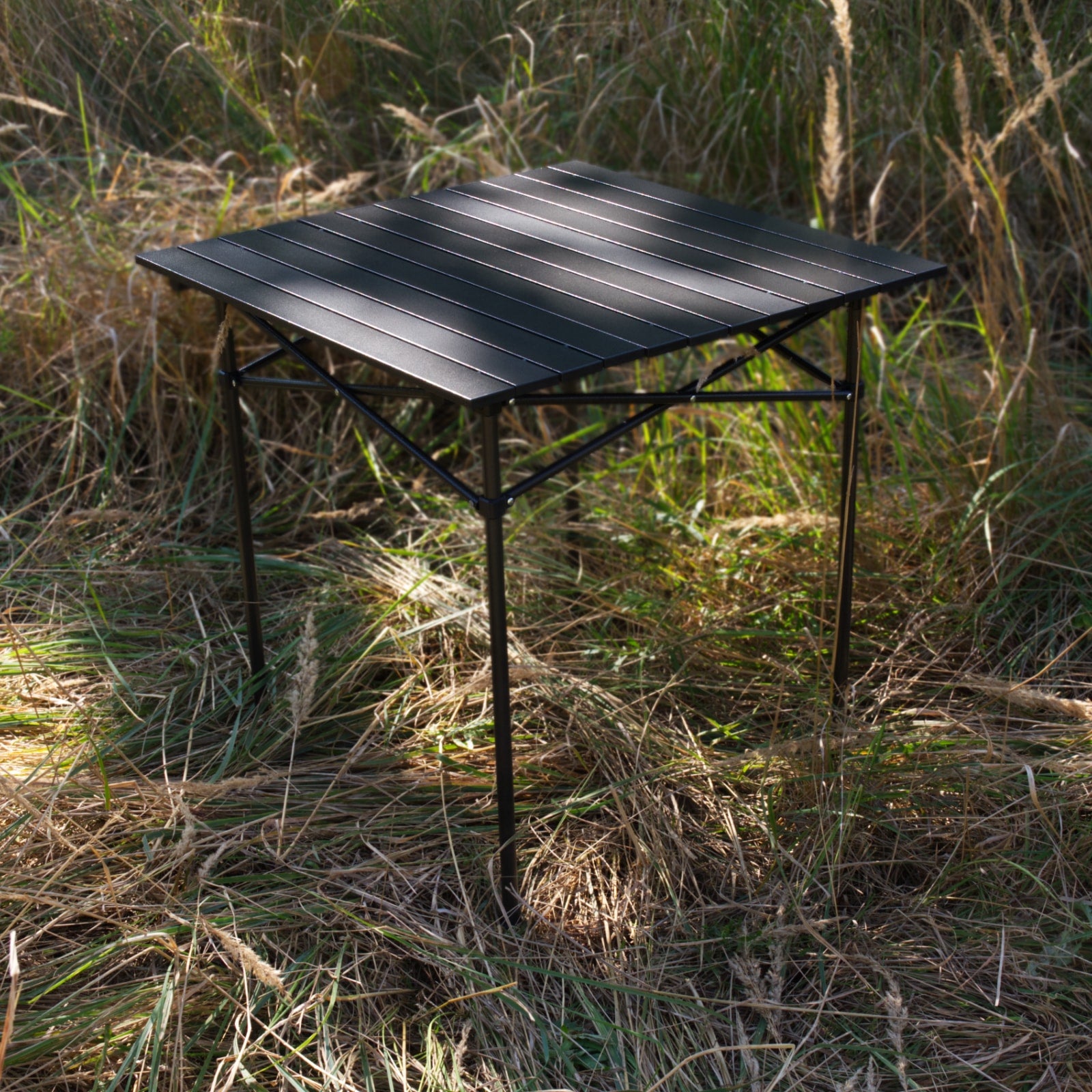 OFFLANDER FOLDABLE ALUMINUM CAMPING TABLE 70 x 70 CM