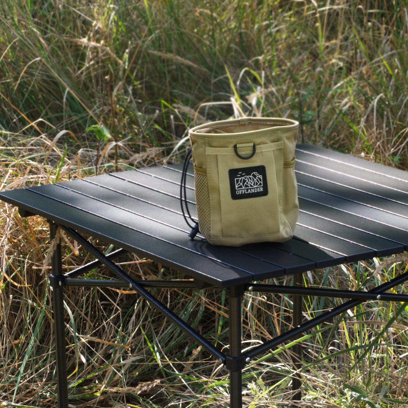 OFFLANDER FOLDABLE ALUMINUM CAMPING TABLE 70 x 70 CM