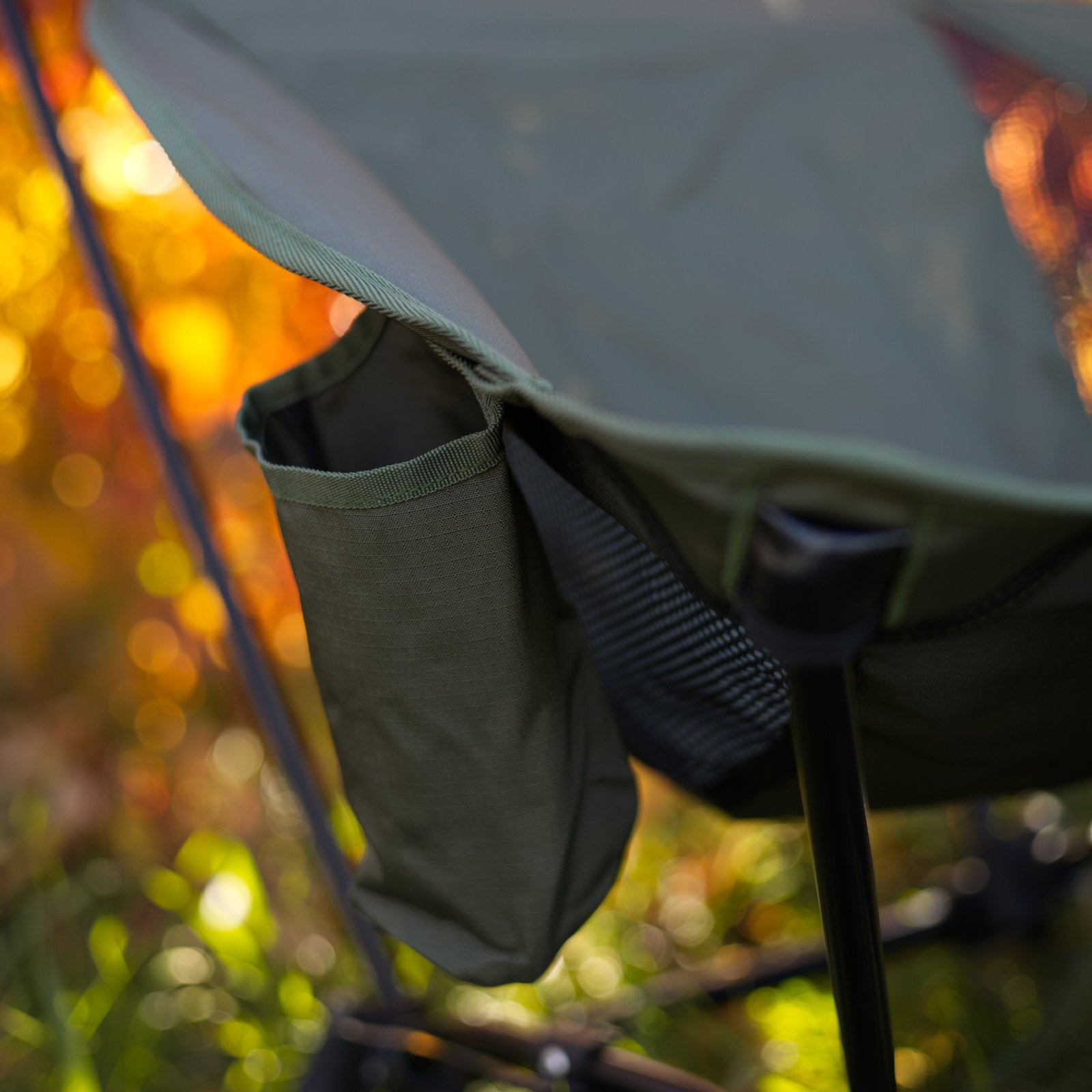 OFFLANDER LARGE FOLDING CAMPING CHAIR OLIVE