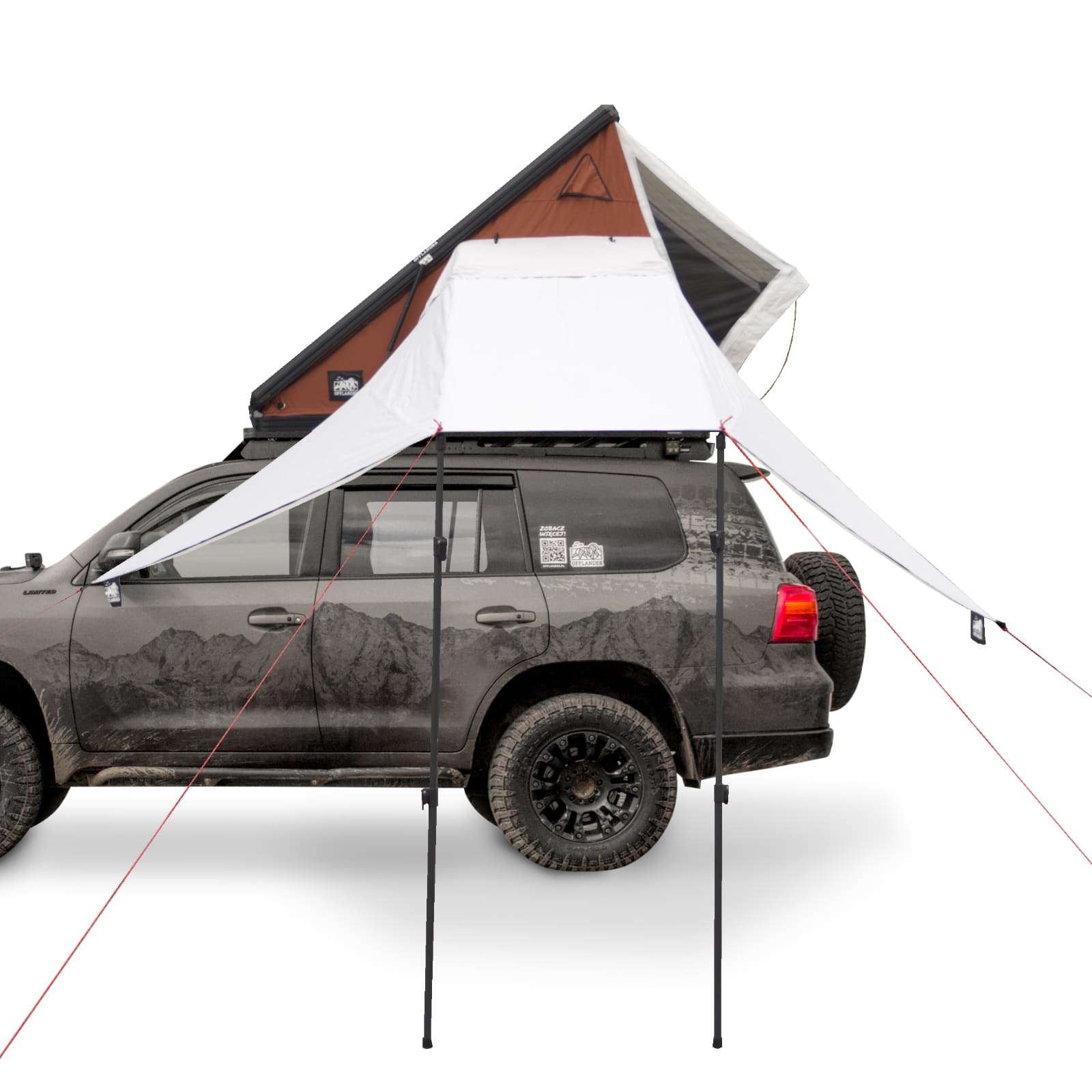 OFFLANDER ZADASZENIE BOCZNE DO NAMIOTU TRIANGLE MANAM XL