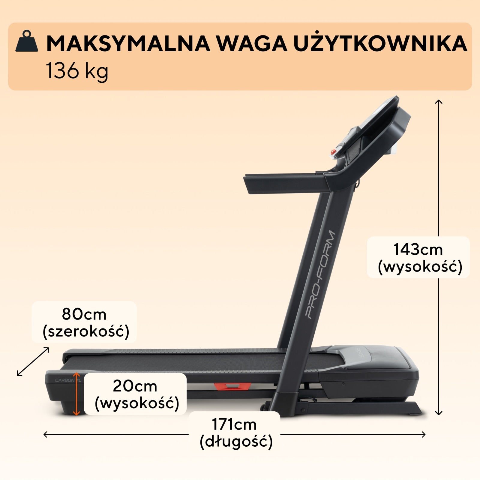 ProForm Carbon TL Bieżnia elektryczna