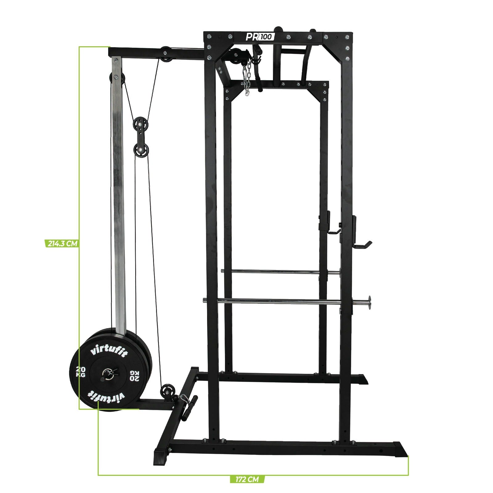 VIRTUFIT WYCIĄG GÓRNY I DOLNY DO KLATKI TRENINGOWEJ PR100