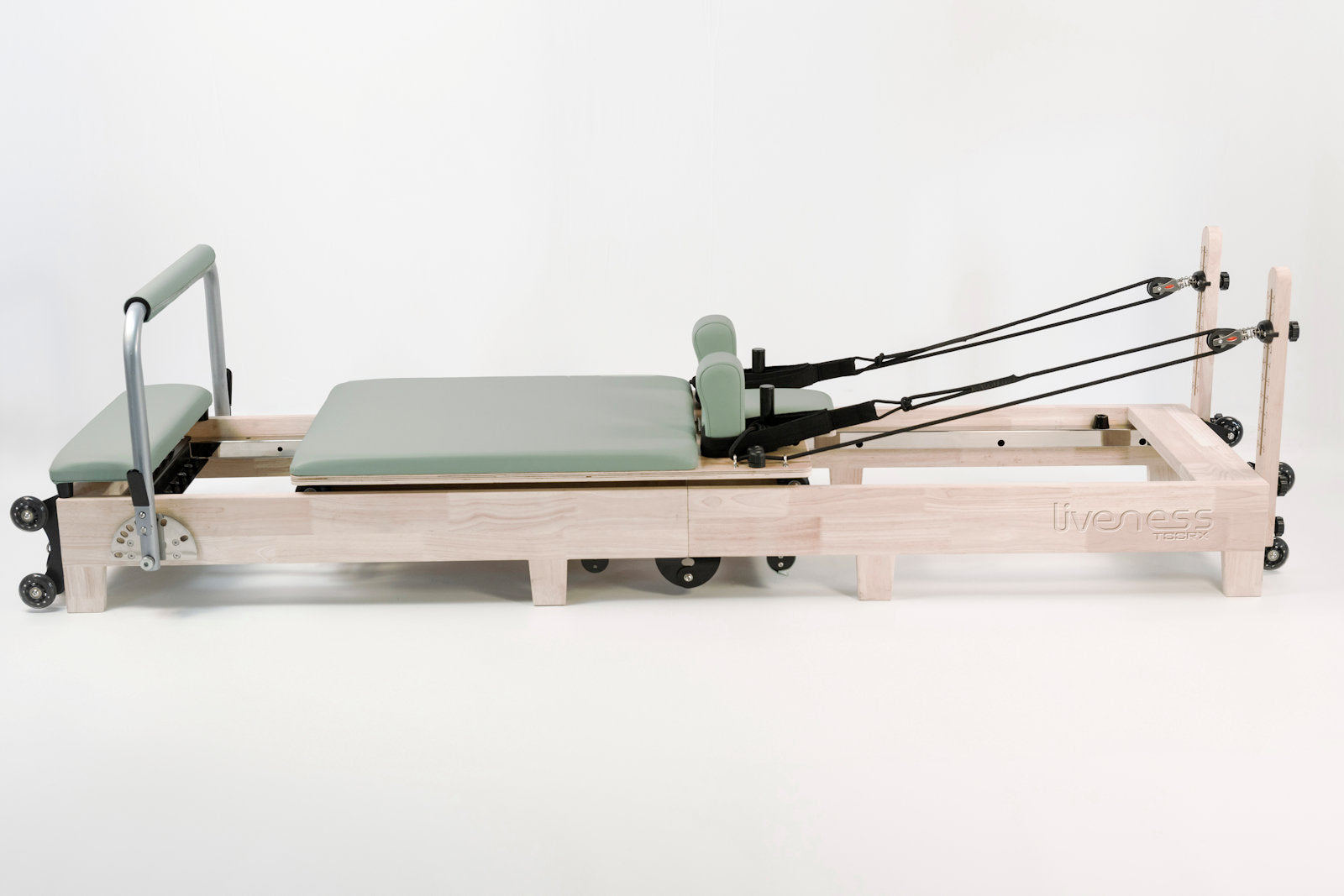 Toorx Liveness PTX3000 Reformer do pilatesu składany drewniany