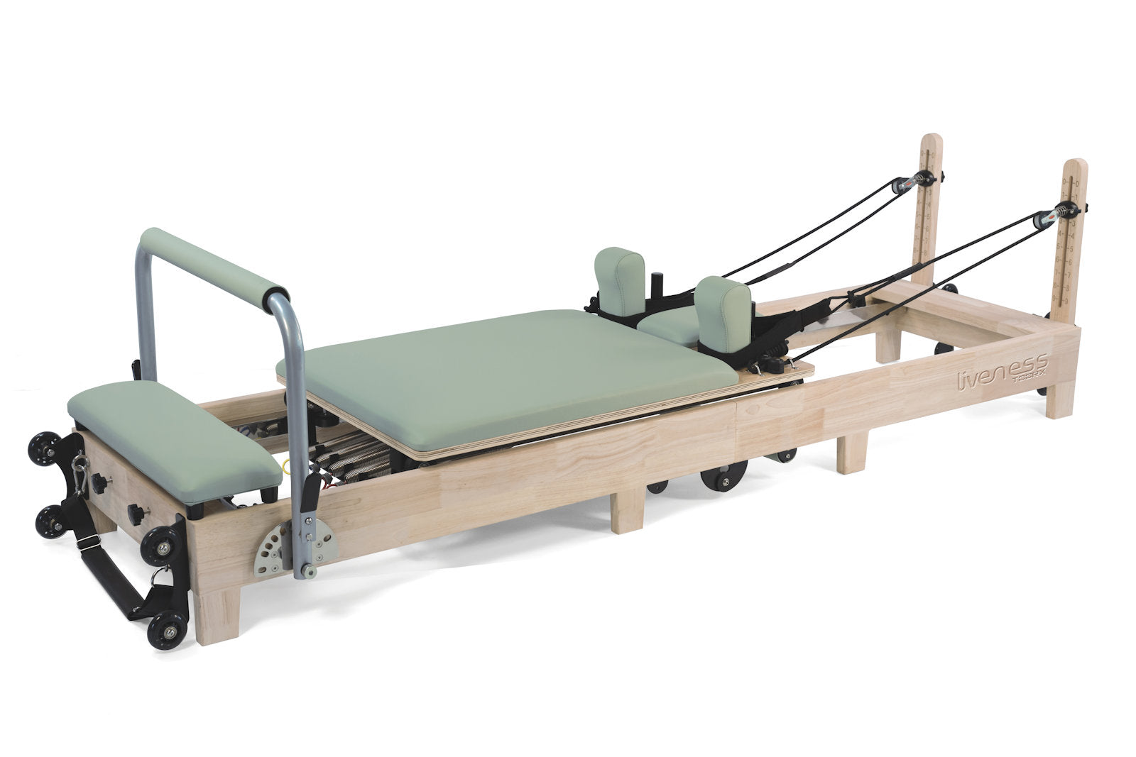 Toorx Liveness PTX3000 Reformer do pilatesu składany drewniany