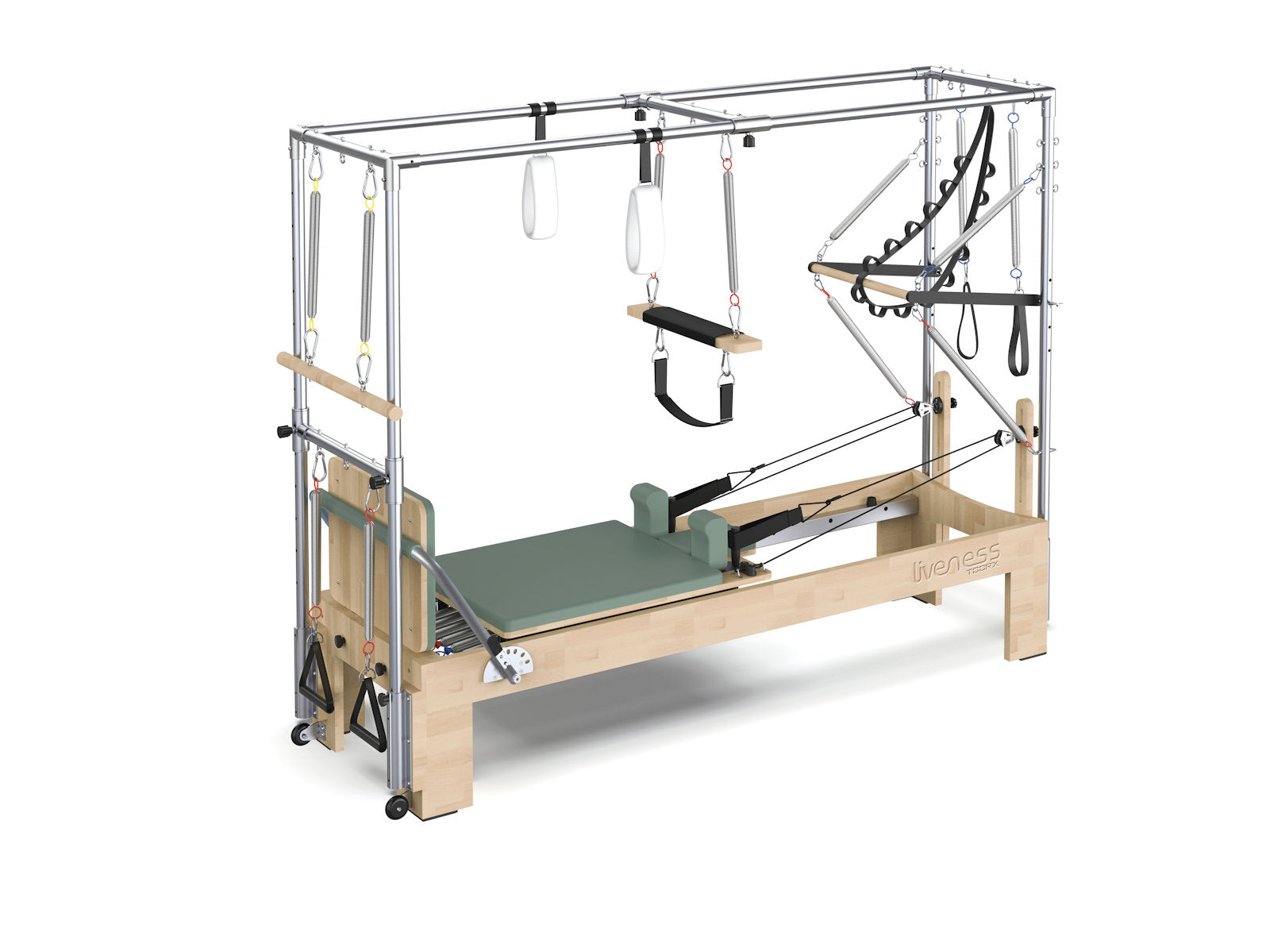 Toorx Liveness PTX6000 Cadillac Reformer do pilatesu drewniany