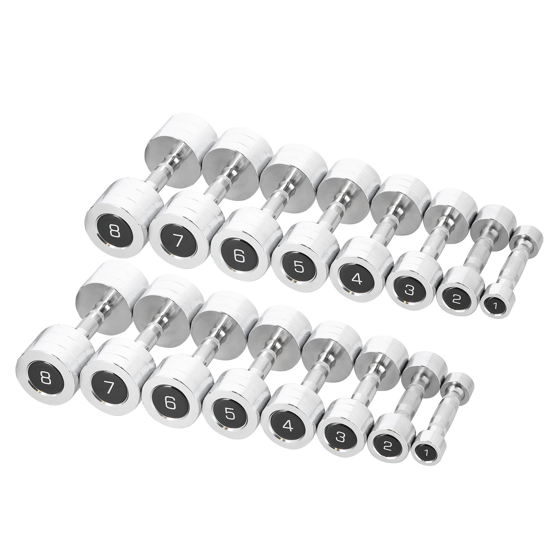 CHD 2 x 1 DUMBBELL SET - 8 KG (72 KG) + STR36 HMS STAND