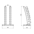 STR37 VERTICAL DUMBBELL STAND COMMERCIAL HMS