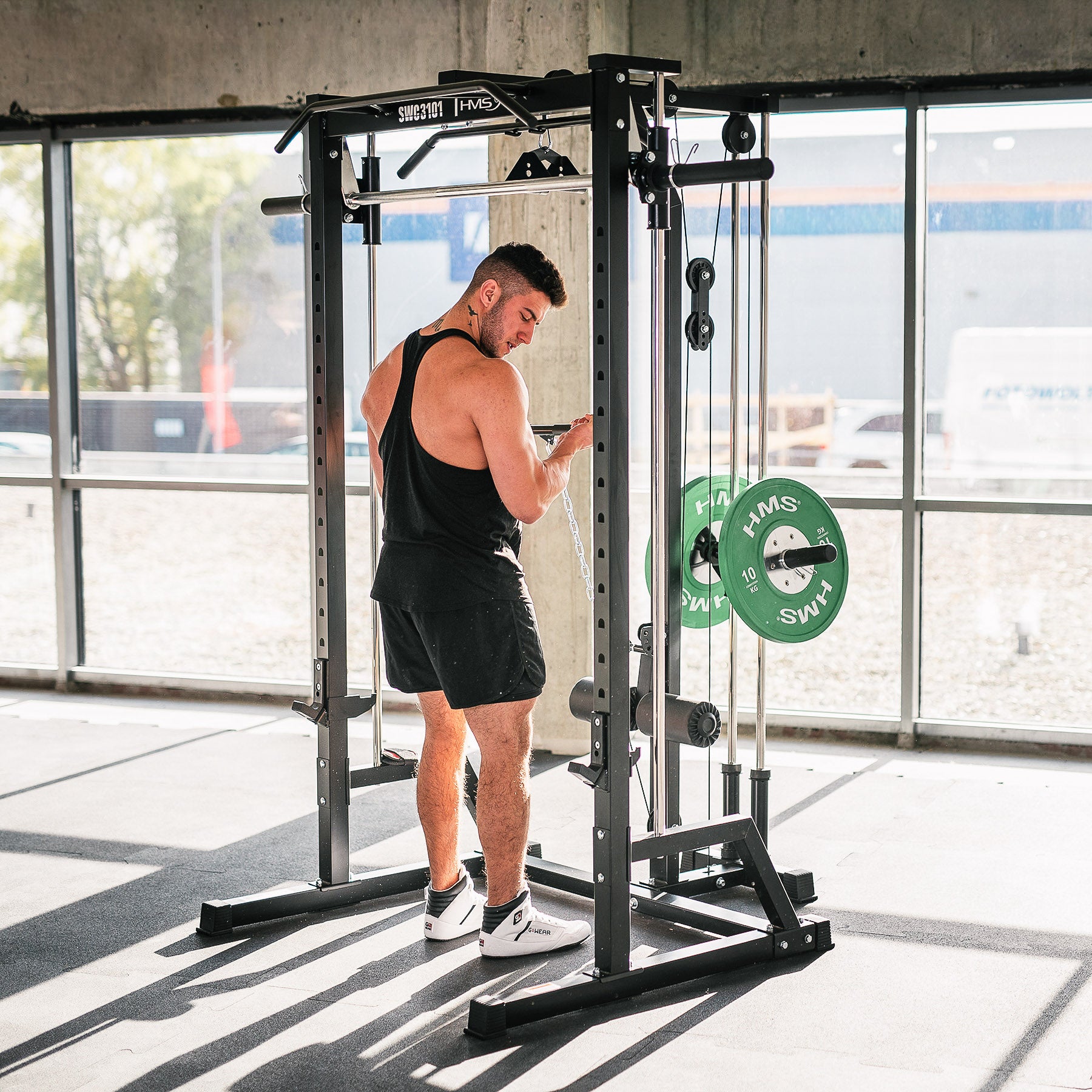 SWC3101 SUWNICA SMITHA NA WOLNY CIĘŻAR Z WYCIĄGIEM SEMI COMMERCIAL HMS