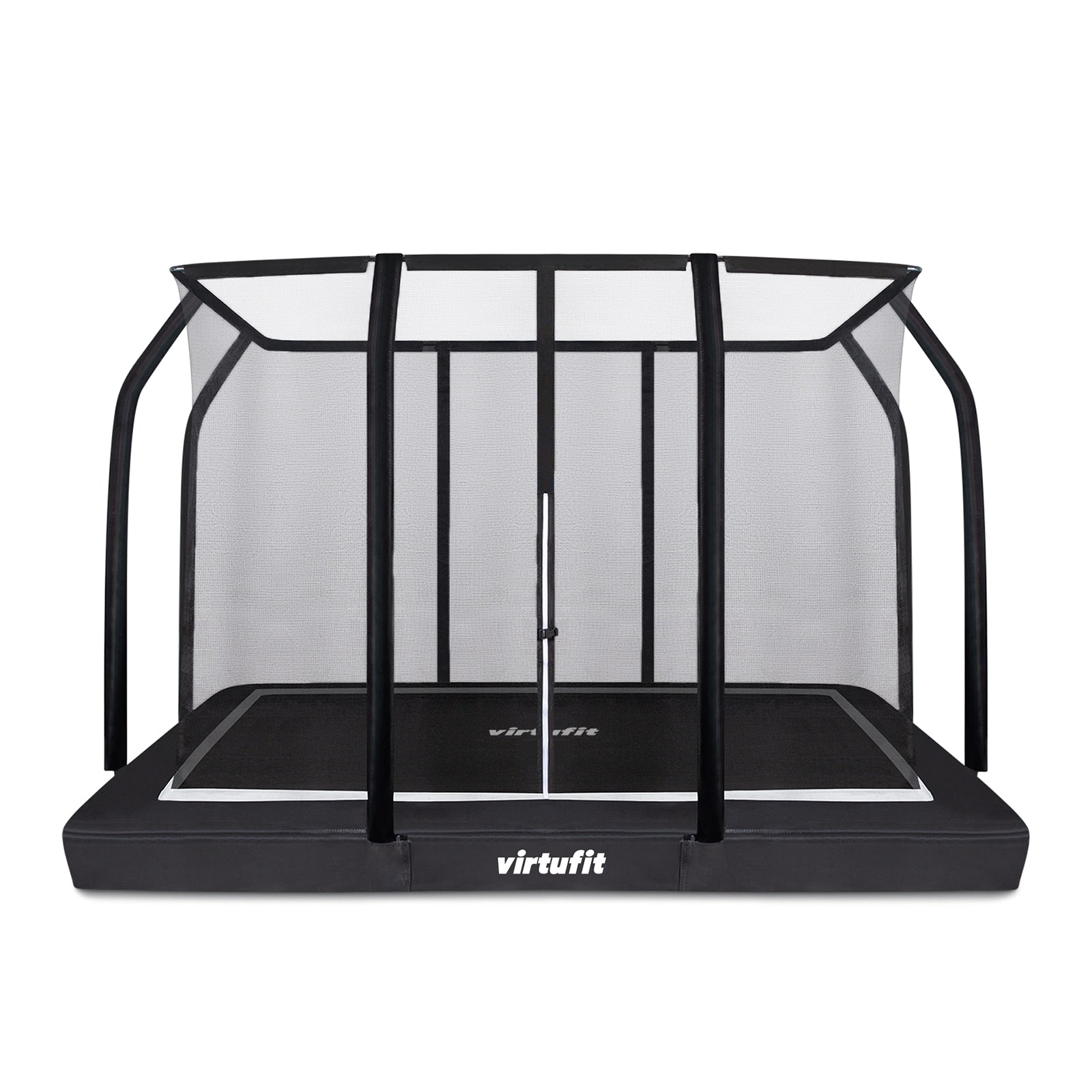 VIRTUFIT TRAMPOLINA OGRODOWA DO WKOPANIA 183 x 274 CM Z SIATKĄ