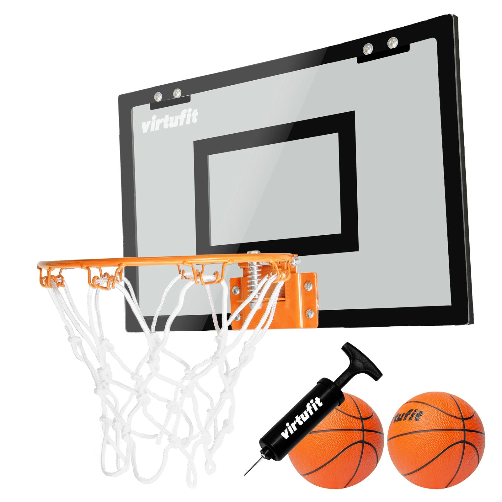 VIRTUFIT TABLICA DO KOSZYKÓWKI PRO MINI Z 2 PIŁKAMI I POMPKĄ