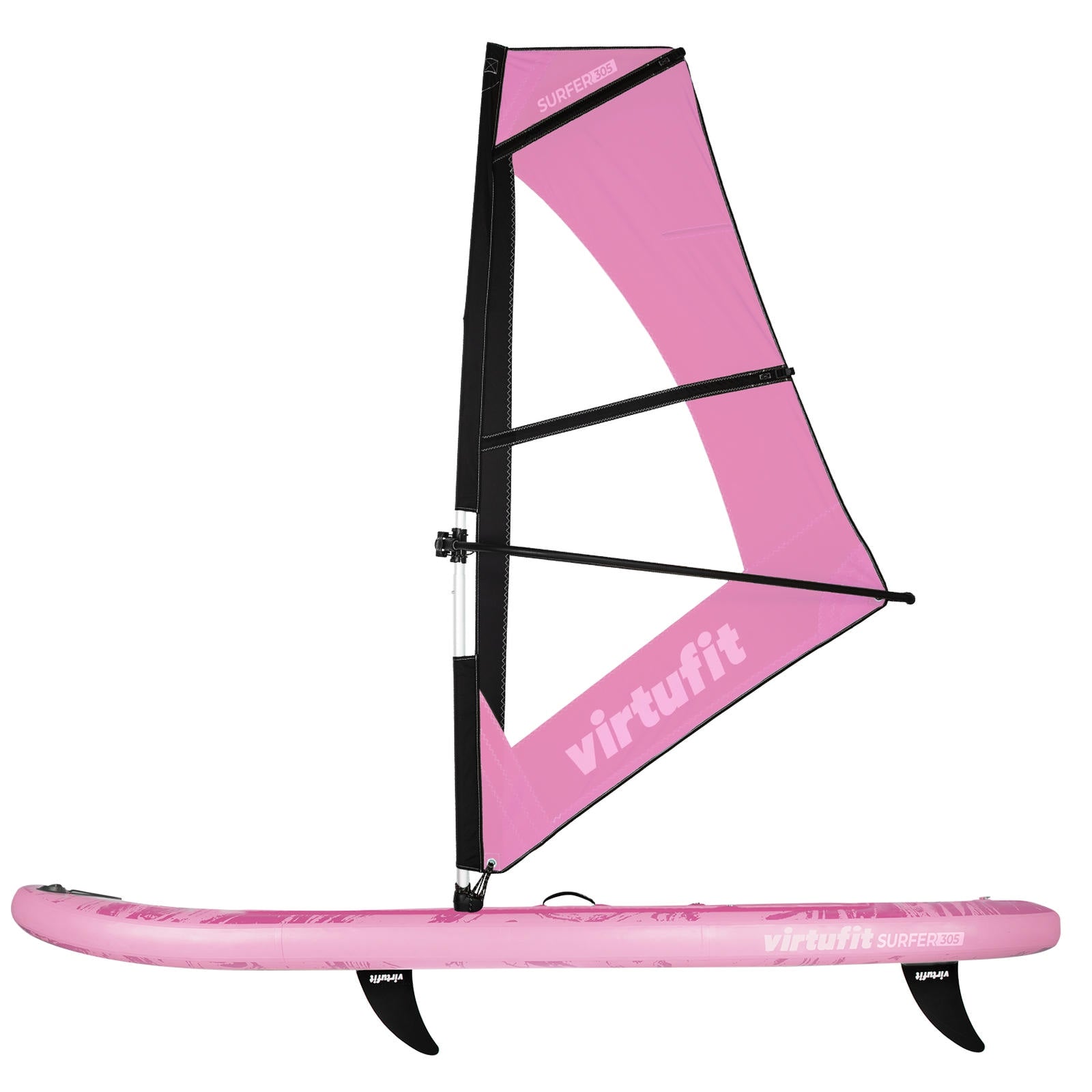 VirtuFit Surfer 305 Deska SUP z żaglem i akcesoriami różowy