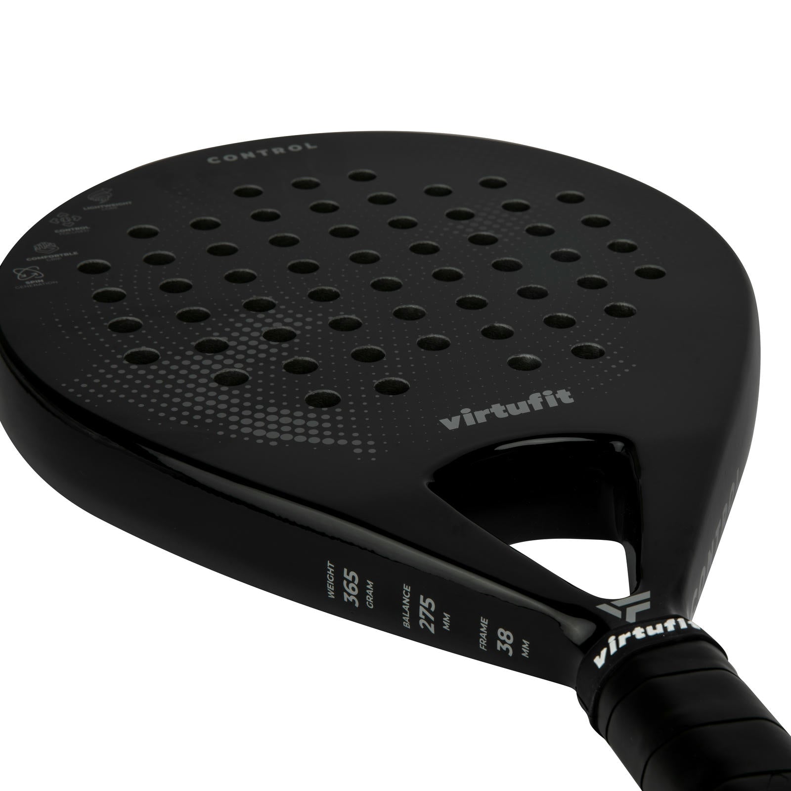 VIRTUFIT RAKIETA DO PADLA CONTROL CZARNO-SZARA