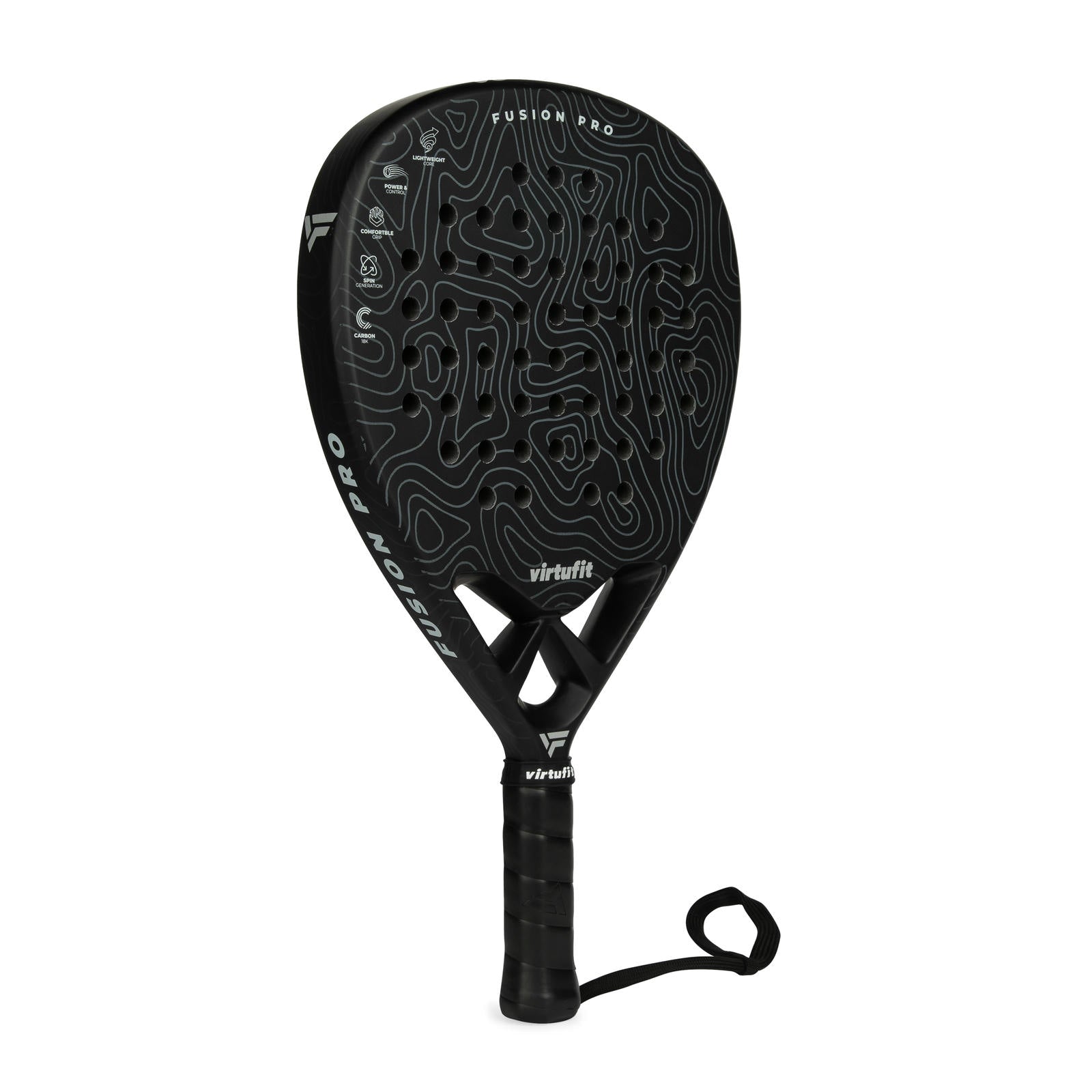 VIRTUFIT RAKIETA PADEL FUSION PRO CZARNO-SZARA