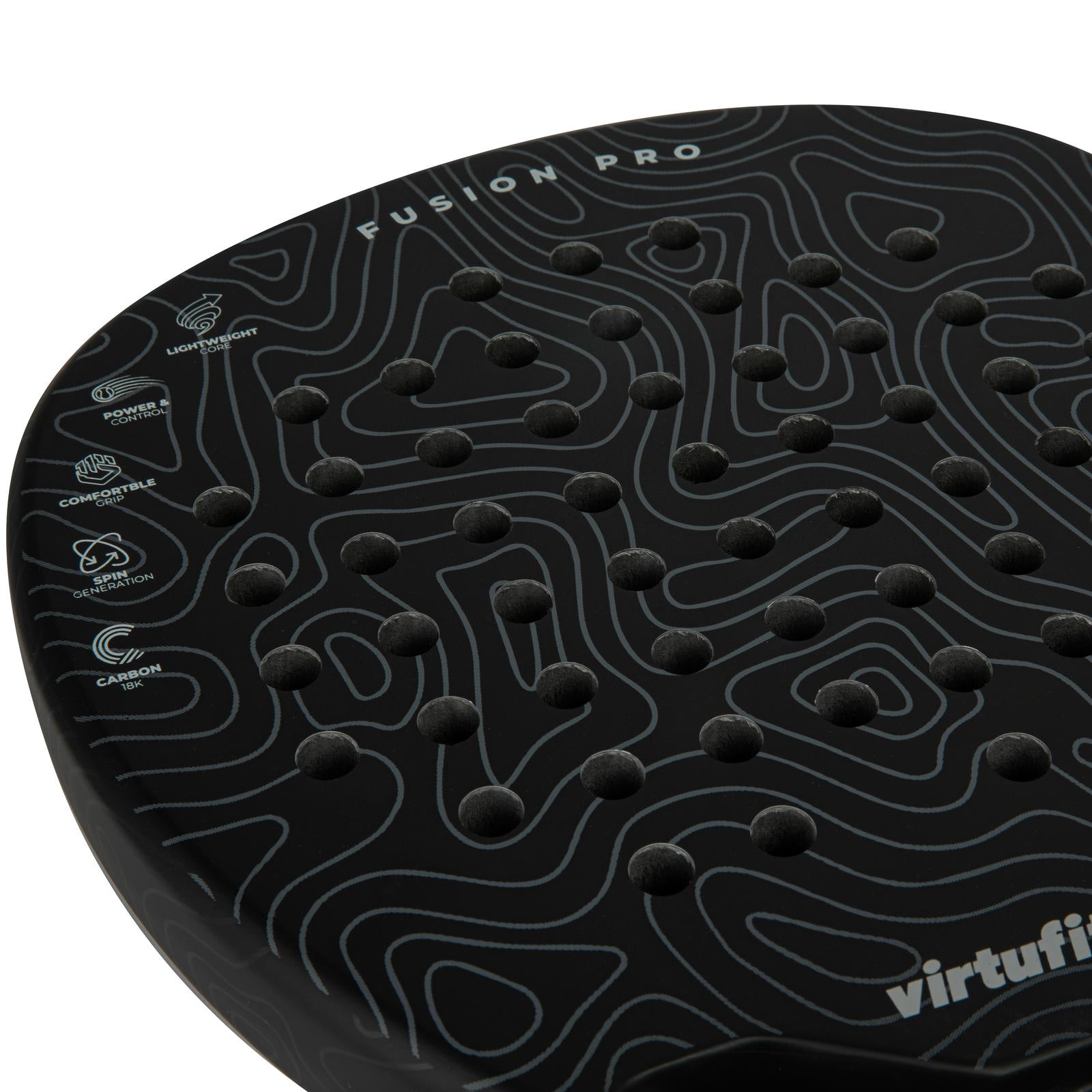 VIRTUFIT RAKIETA DO PADLA FUSION PRO CZARNO-SZARA