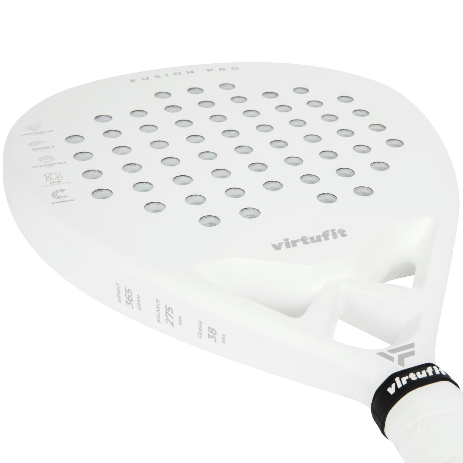 VIRTUFIT RAKIETA DO PADLA FUSION PRO BIAŁO-SREBRNA