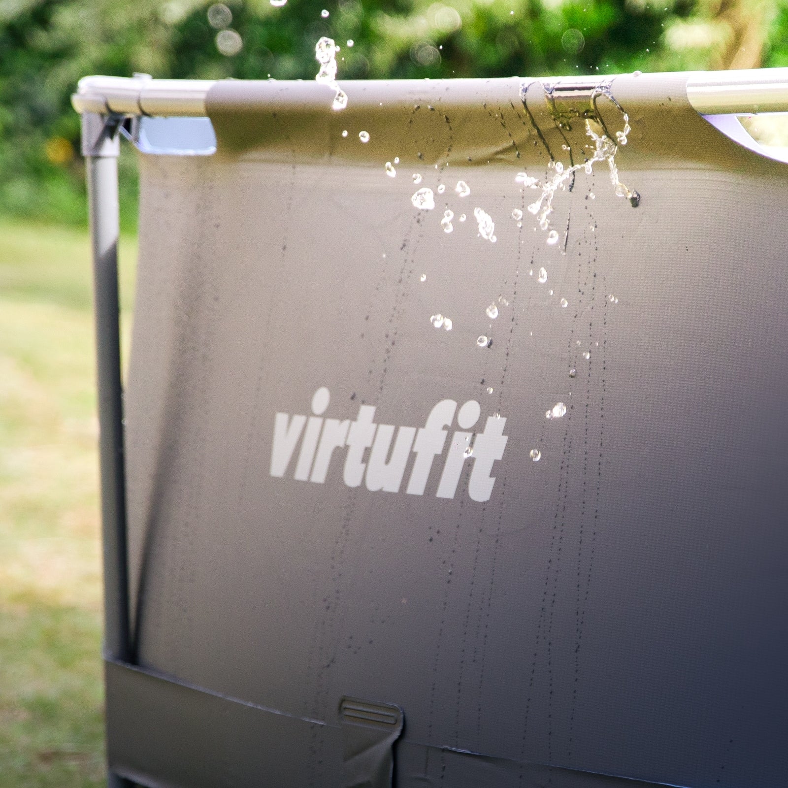 VIRTUFIT OKRĄGŁY BASEN 244 CM Z POMPĄ FILTRUJĄCĄ ANTRACYTOWY