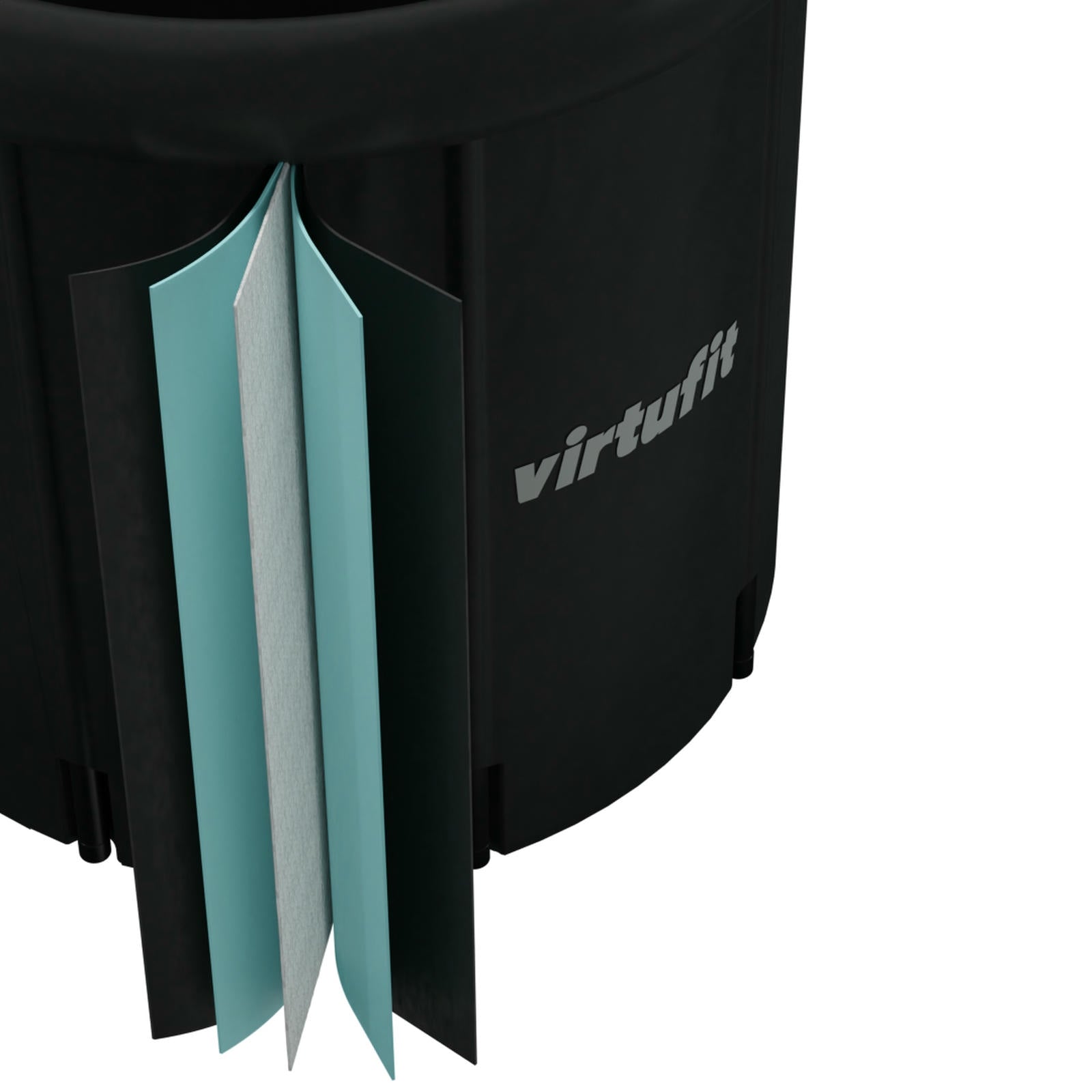 VIRTUFIT WANNA LODOWA XXL 375 LITRÓW ANTRACYT Z AKCESORIAMI