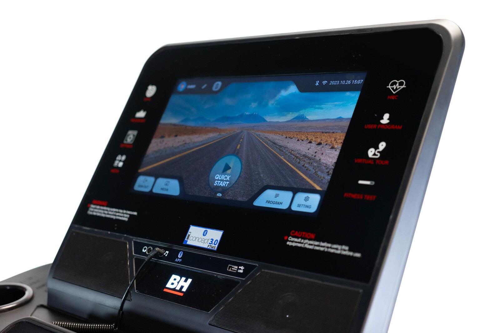 BH Fitness RS1000 AC TFT 16" Bieżnia z dotykowym wyświetlaczem