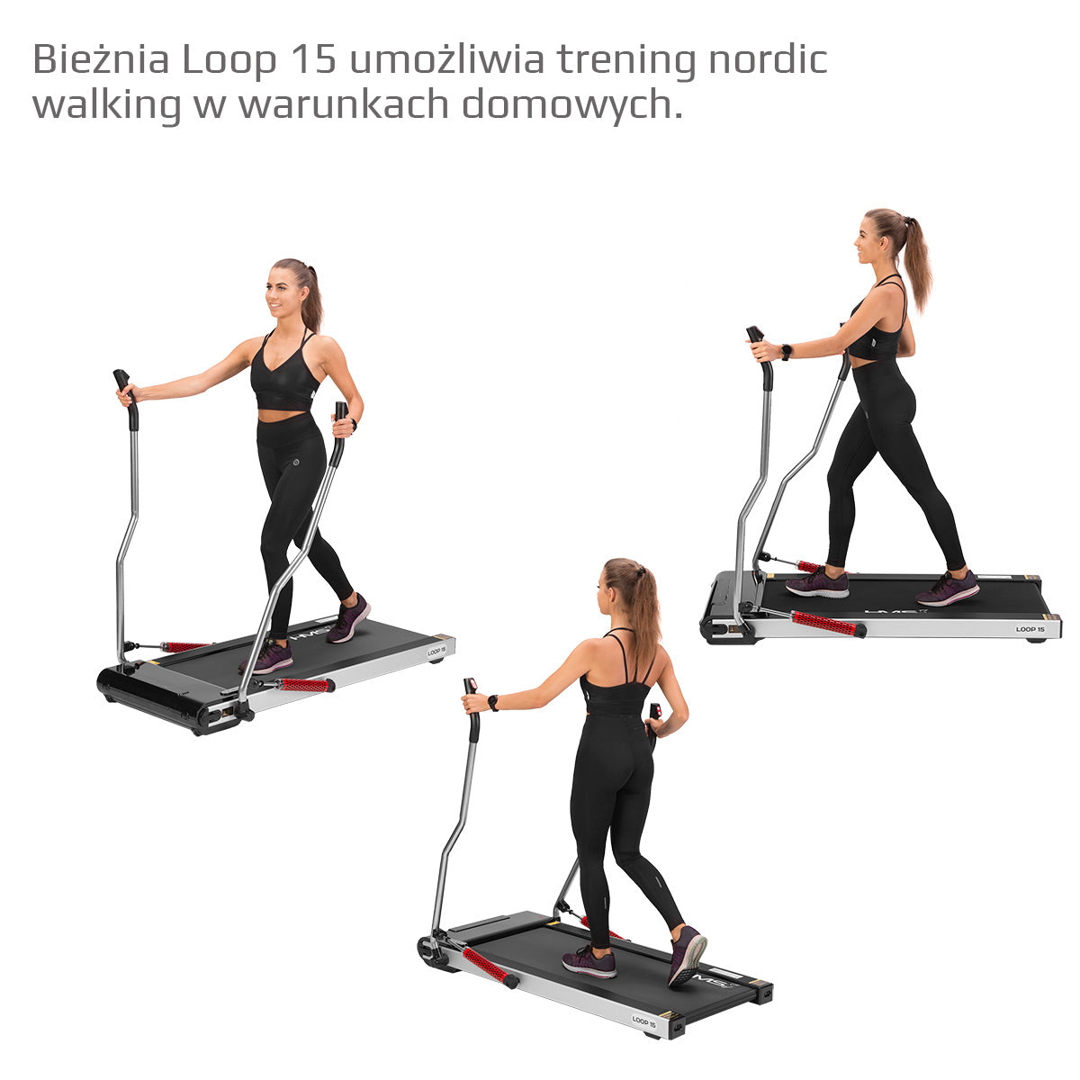 HMS LOOP15 Bieżnia elektryczna do Nordic Walking