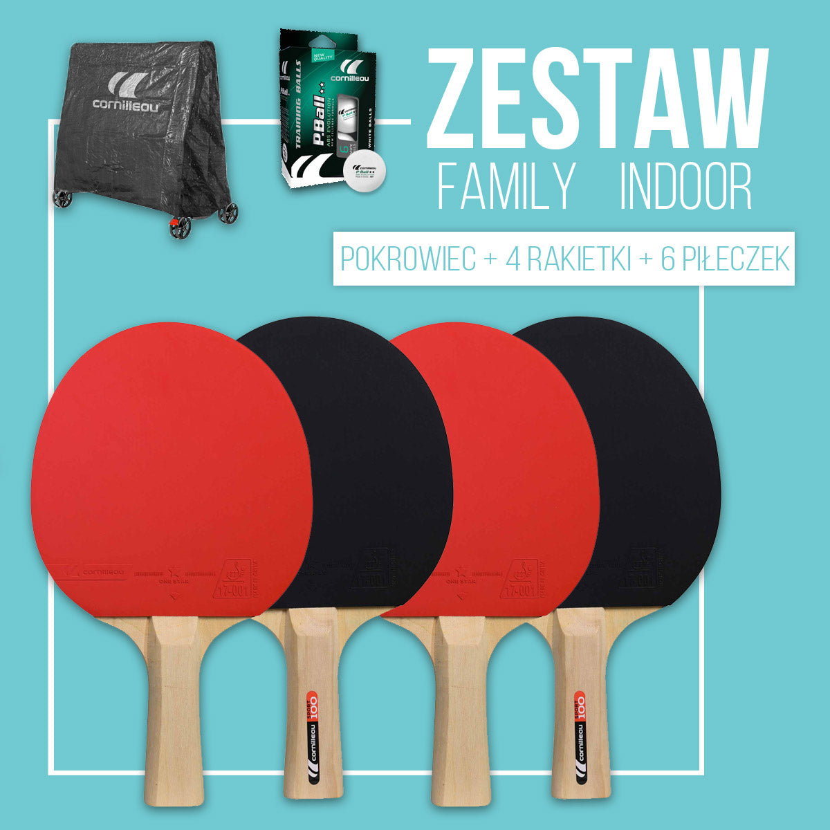 CORNILLEAU FAMILY PACK INDOOR