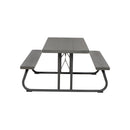 LIFETIME ZESTAW OGRODOWY STÓŁ I DWIE ŁAWKI (BRĄZ) 183 CM 60112