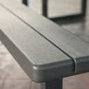 LIFETIME ZESTAW OGRODOWY STÓŁ I DWIE ŁAWKI 183 CM 60264