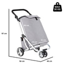 CRUISER WÓZEK ZAKUPOWY TRÓJKOŁOWY SZARY 604362
