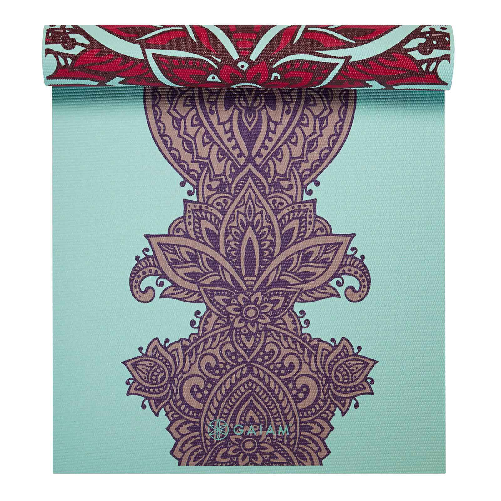 Oboustranná podložka na jógu GAIAM ZARA ROUGE 6 MM 63368