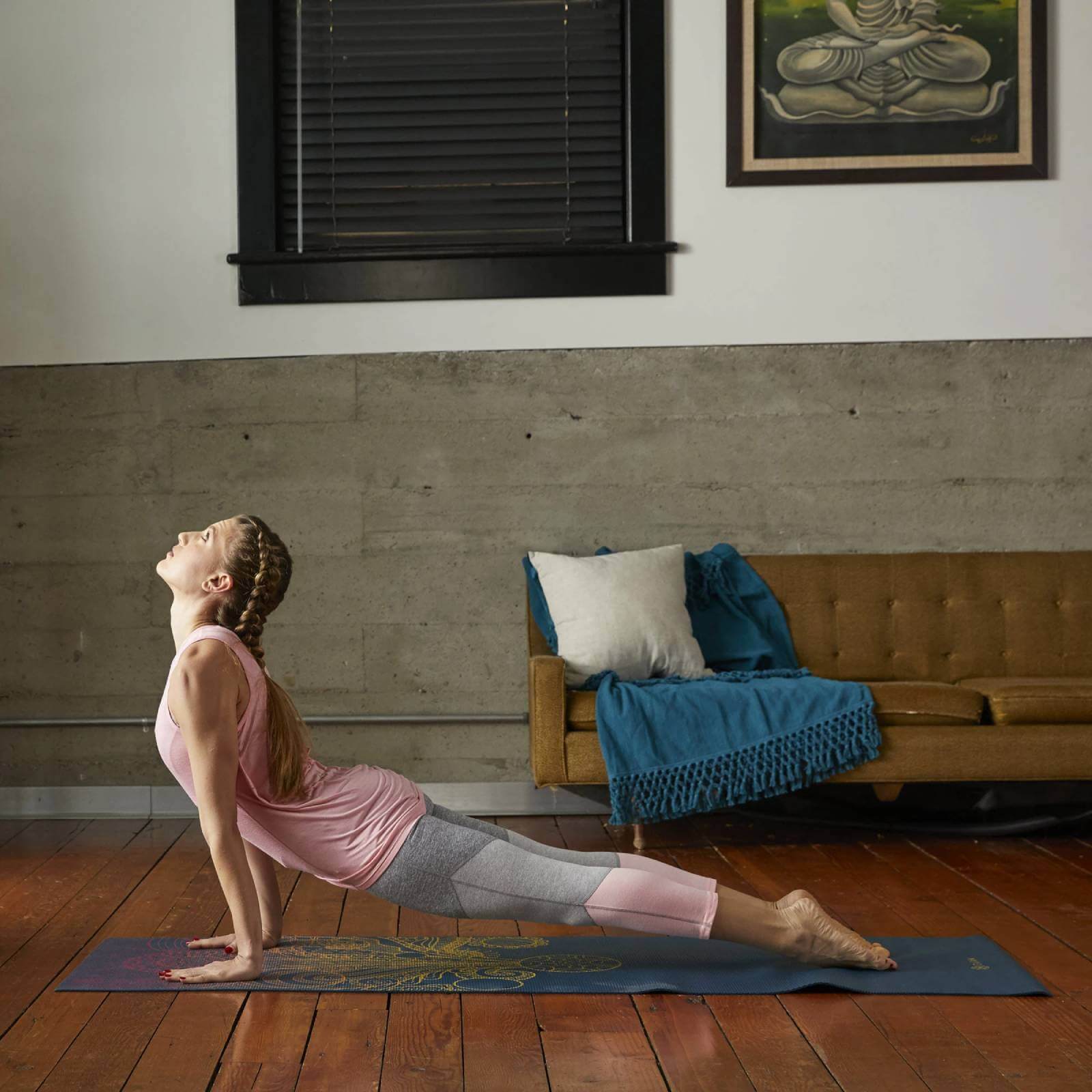 GAIAM YOGA MAT VIVID ZEST 4 MM 63414