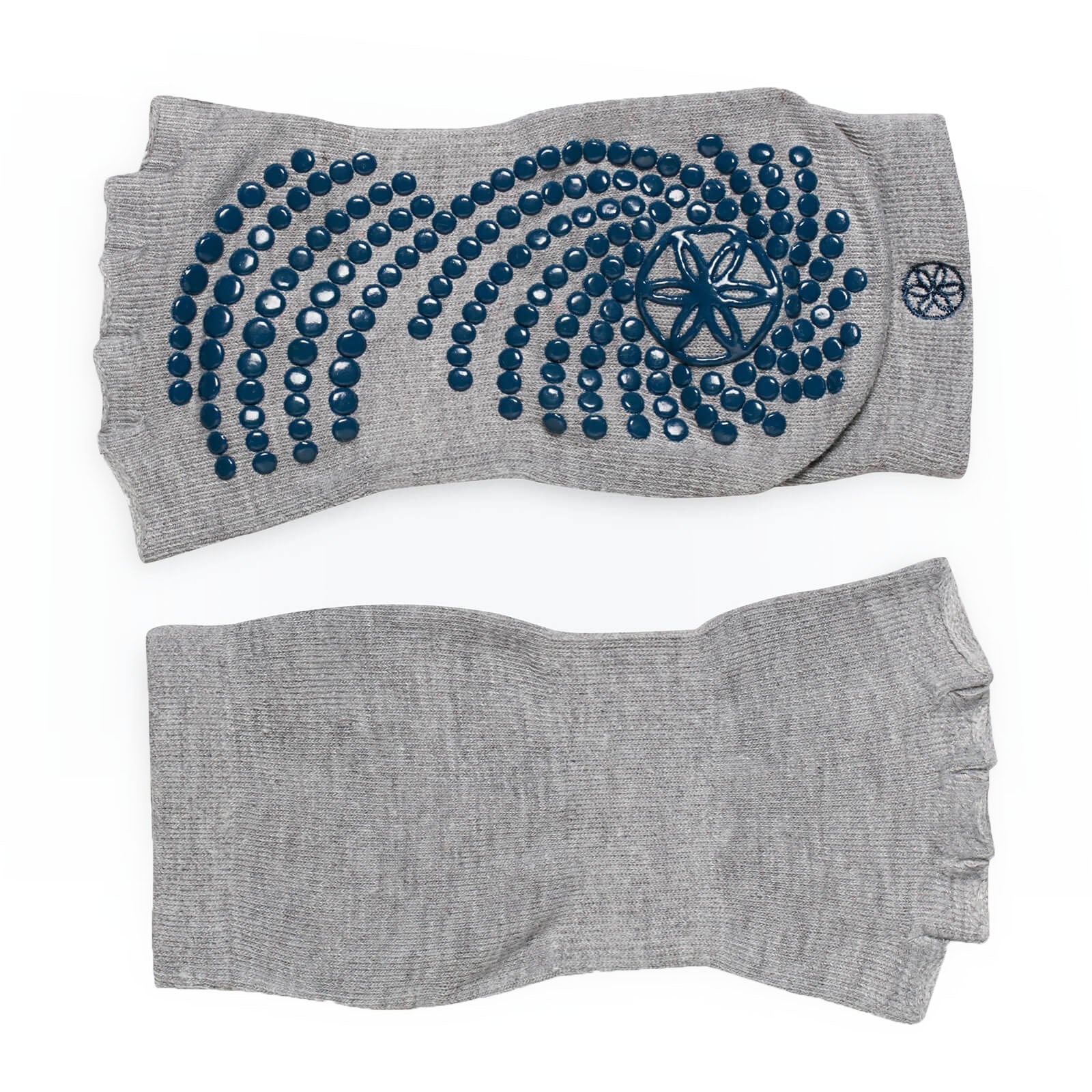 GAIAM SKARPETKI ANTYPOŚLIZGOWE DO JOGI SZARE BEZ PALCÓW DWUPAK 63708
