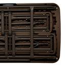 LIFETIME ZESTAW OGRODOWY STÓŁ I DWIE ŁAWKI (BRĄZOWY) 106 CM 80424