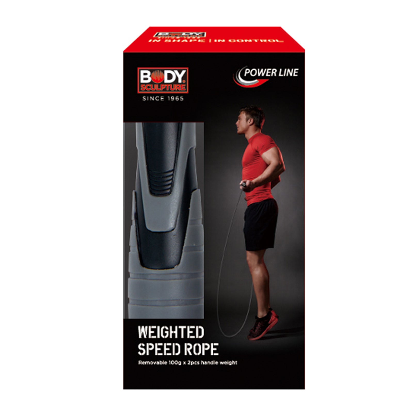 BODY SCULPTURE SKAKANKA SPEED Z OBCIĄŻNIKAMI 2 X 100G BK 256