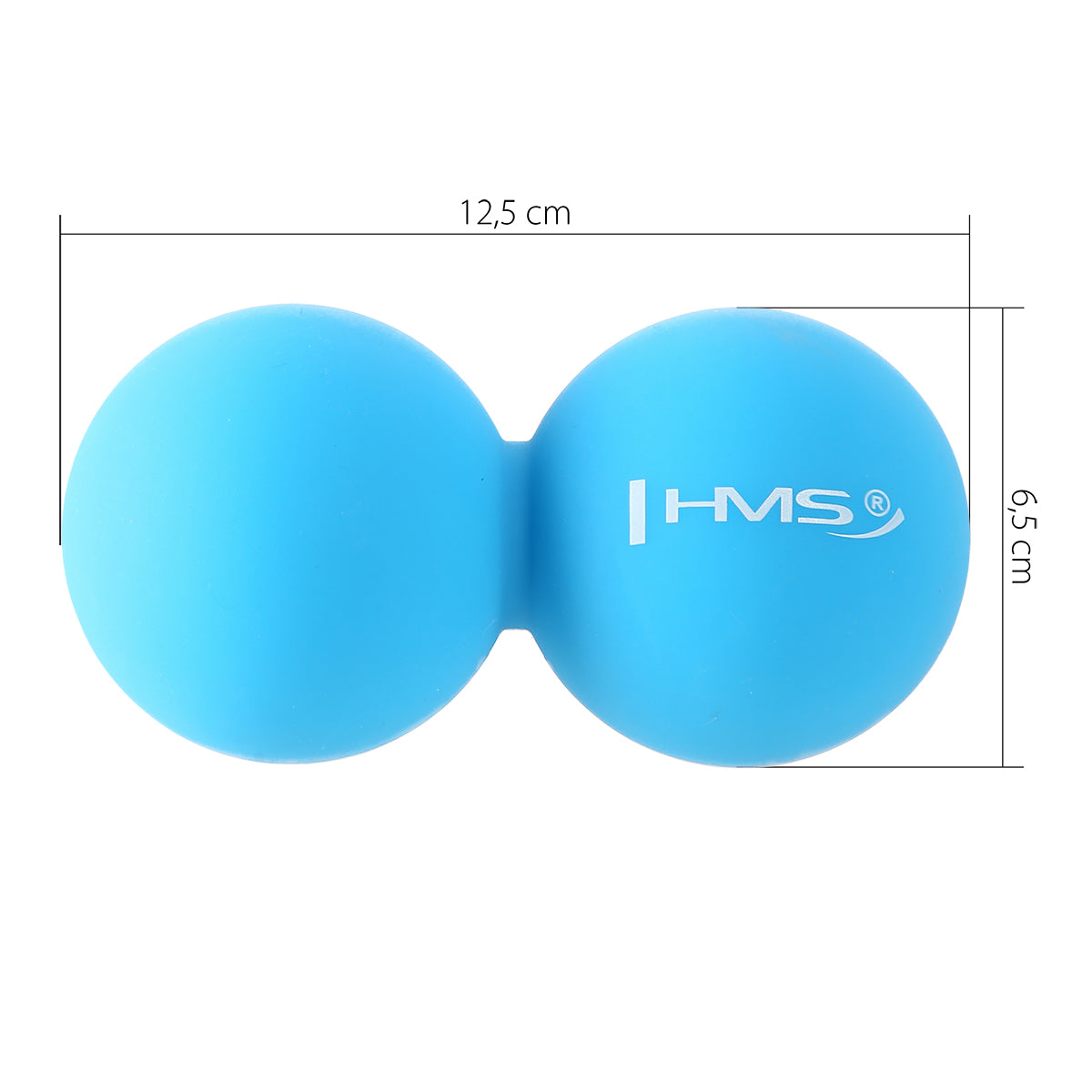 BLC02 MODRÝ LAKROSOVÝ DVOJITÝ MASÁŽNÍ MÍČEK HMS