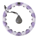 FH04 VIOLET/GRAY HULA HOP Z OBCIĄŻNIKIEM I LICZNIKIEM STOCK