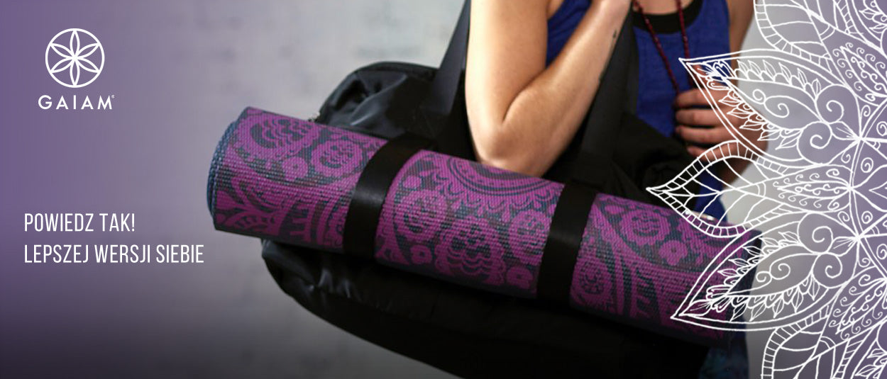 GAIAM POKROWIEC Z PASKIEM NA MATĘ SPARKLING GRAPE 62011
