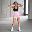 Hula Hop z wypustkami i obciążnikiem HMS HHW06 PINK