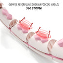 Hula Hop z wypustkami i obciążnikiem HMS HHW06 PINK