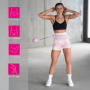 Hula Hop z wypustkami i obciążnikiem HMS HHW06 PINK