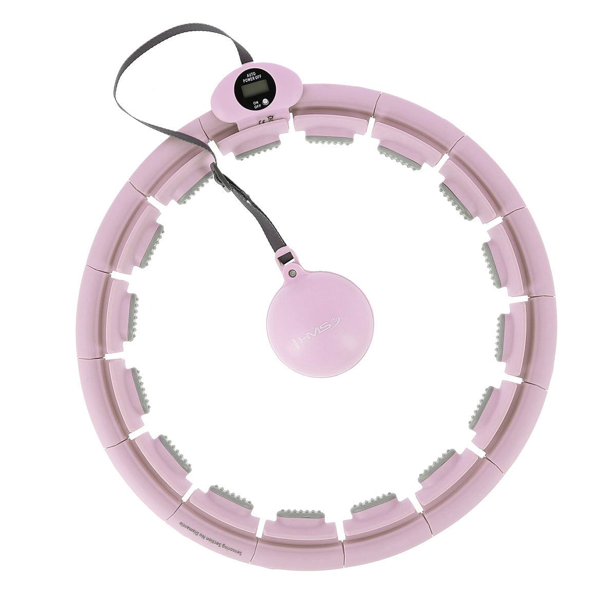 HMS HHW09 Pink Hula Hop z wypustkami i obciążnikiem + licznik
