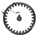 HMS HHW12 PLUS SIZE BLACK Hula hop z wypustkami i obciążnikiem