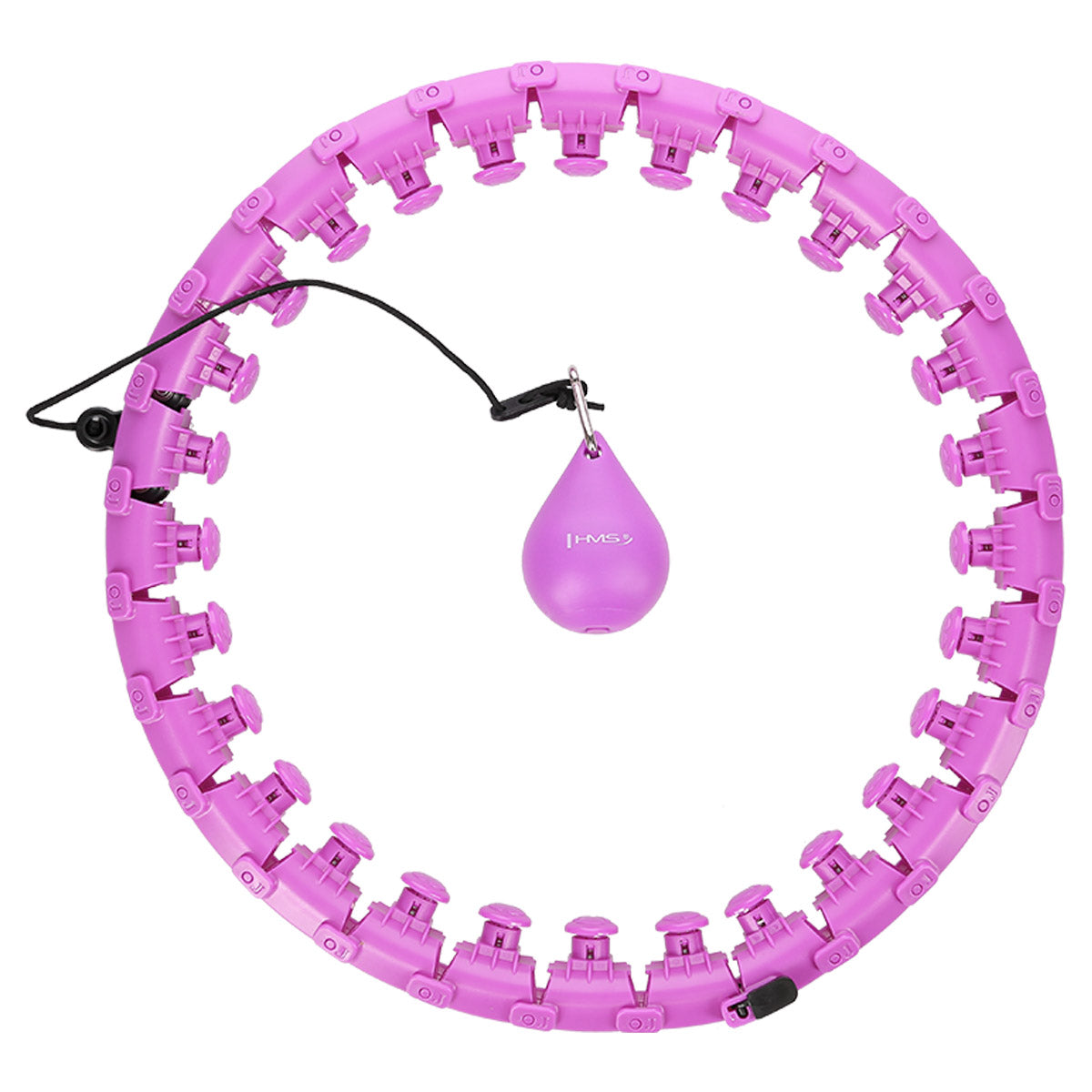 HMS HHW12 PLUS SIZE VIOLET Hula hop z wypustkami i obciążnikiem