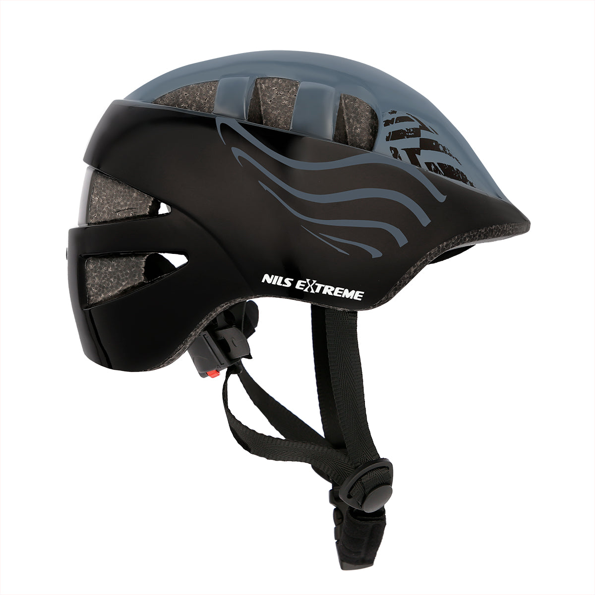 DĚTSKÁ PŘILBA NILS EXTREME MTW08 ČERNÁ VELIKOST S (51-57 CM)
