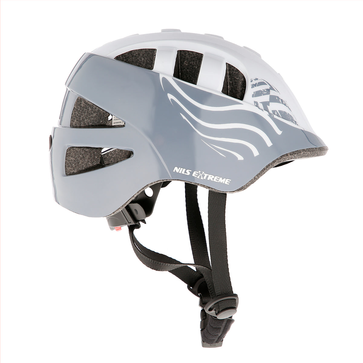 DĚTSKÁ PŘILBA NILS EXTREME MTW08 ŠEDÁ VELIKOST S (51-57 CM)