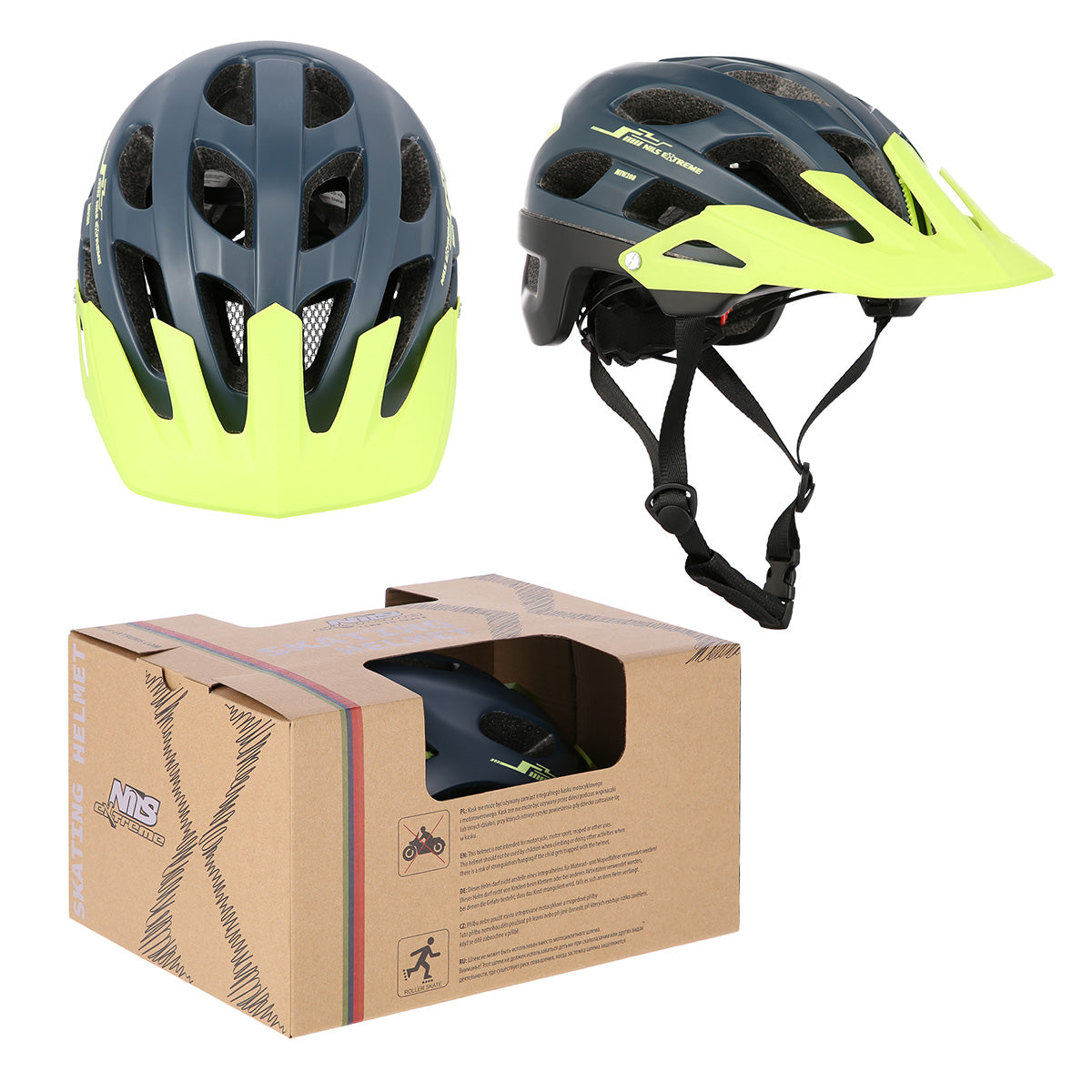 MTW208 TMAVĚ MODRO-ZELENÁ VELIKOST. M (53-58 CM) HELMY NILS EXTREME
