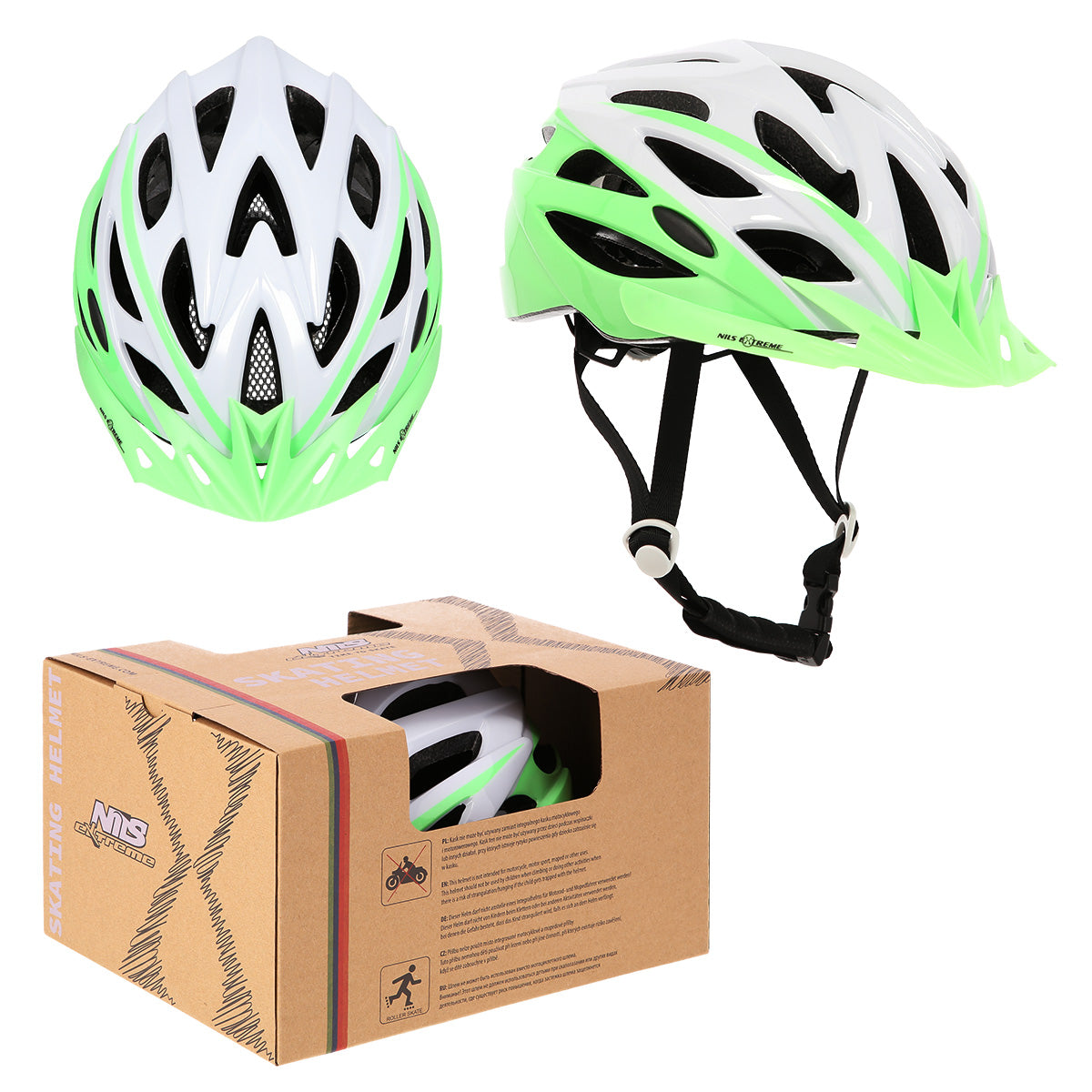 MTW210 ŠEDOZELENÁ VELIKOST S (50-58 CM) NILS EXTREME HELM